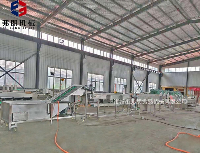 Cleaning, air drying and grading complete assembly line